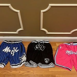 NBA basketball shorts Orlando Magic Retro, Brooklyn Nets, Miami Heat Vice nights